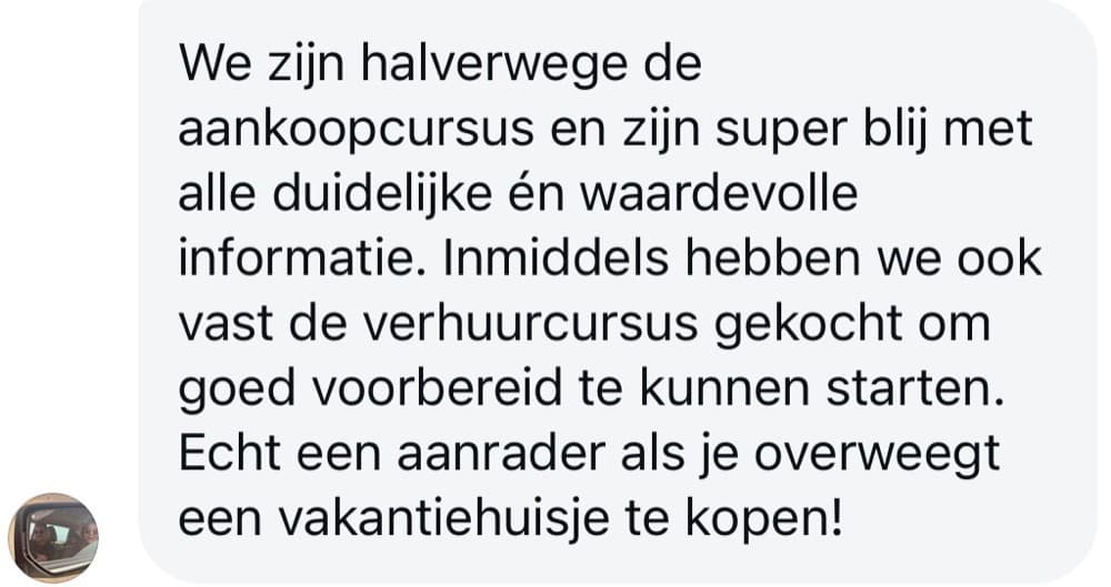 Schermafbeelding van een review van een cursist – rev9