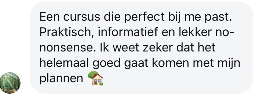 Schermafbeelding van een review van een cursist – verhuur IMG 3591 2