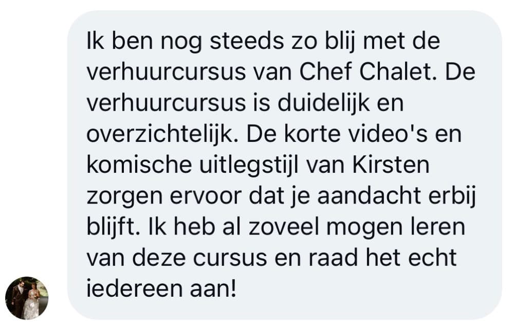 Schermafbeelding van een review van een cursist – verhuur IMG 7498