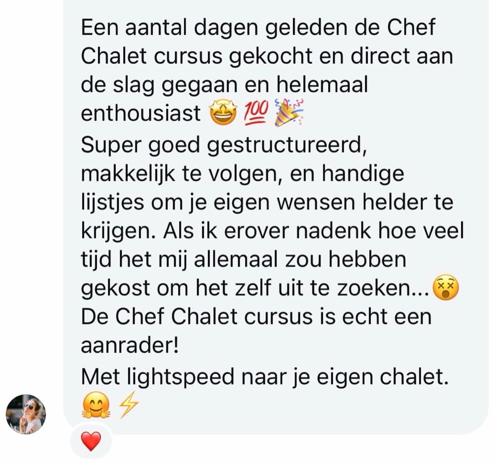 Schermafbeelding van een review van een cursist: rev12